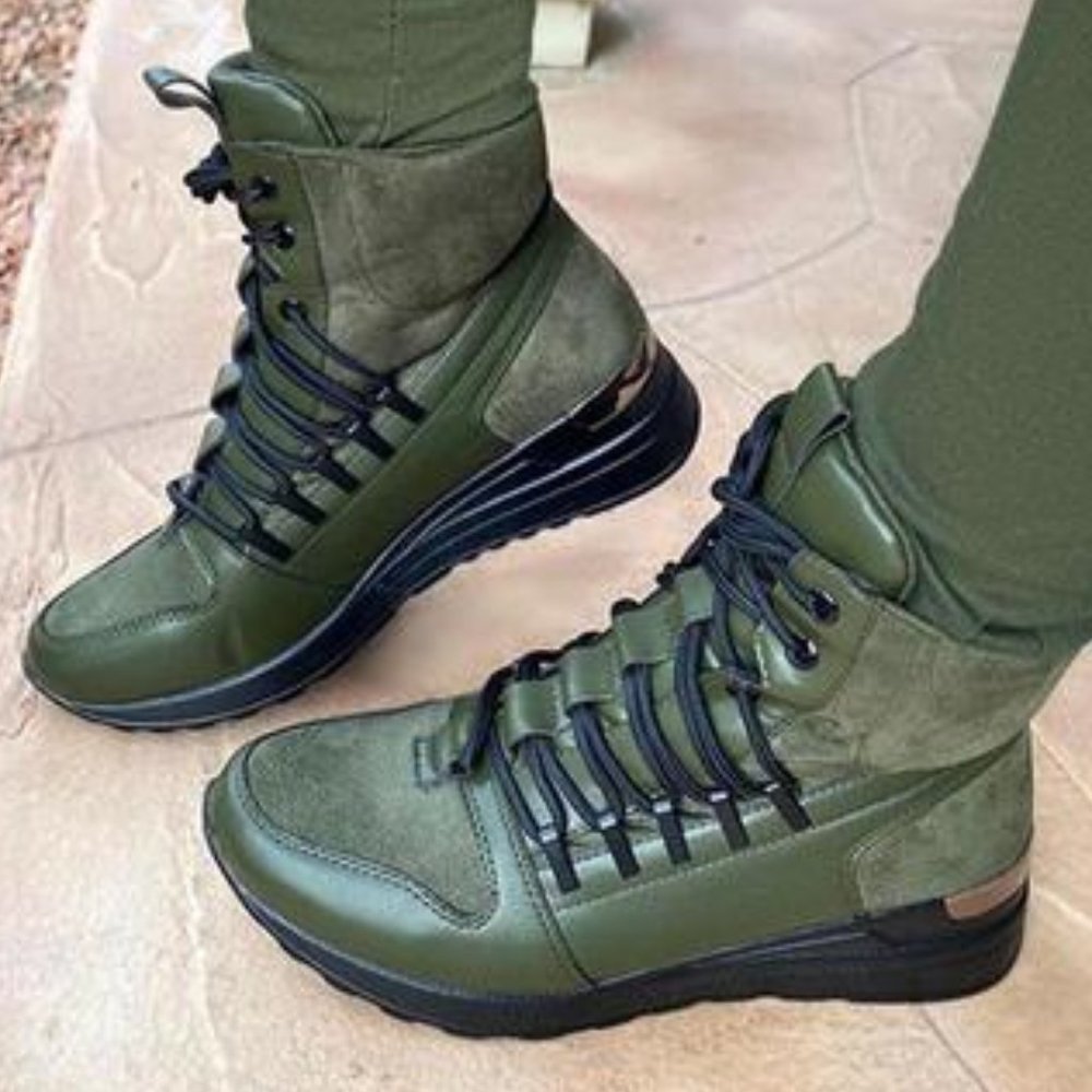 Lace up High Top Ankle Boots